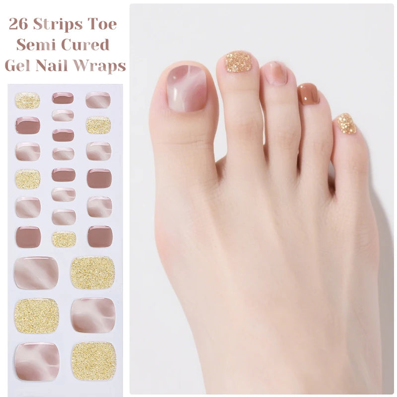 Bandes de Vernis Semi-Permanent Autocollantes