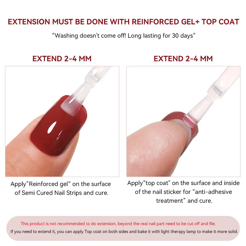 Bandes de Vernis Semi-Permanent Autocollantes
