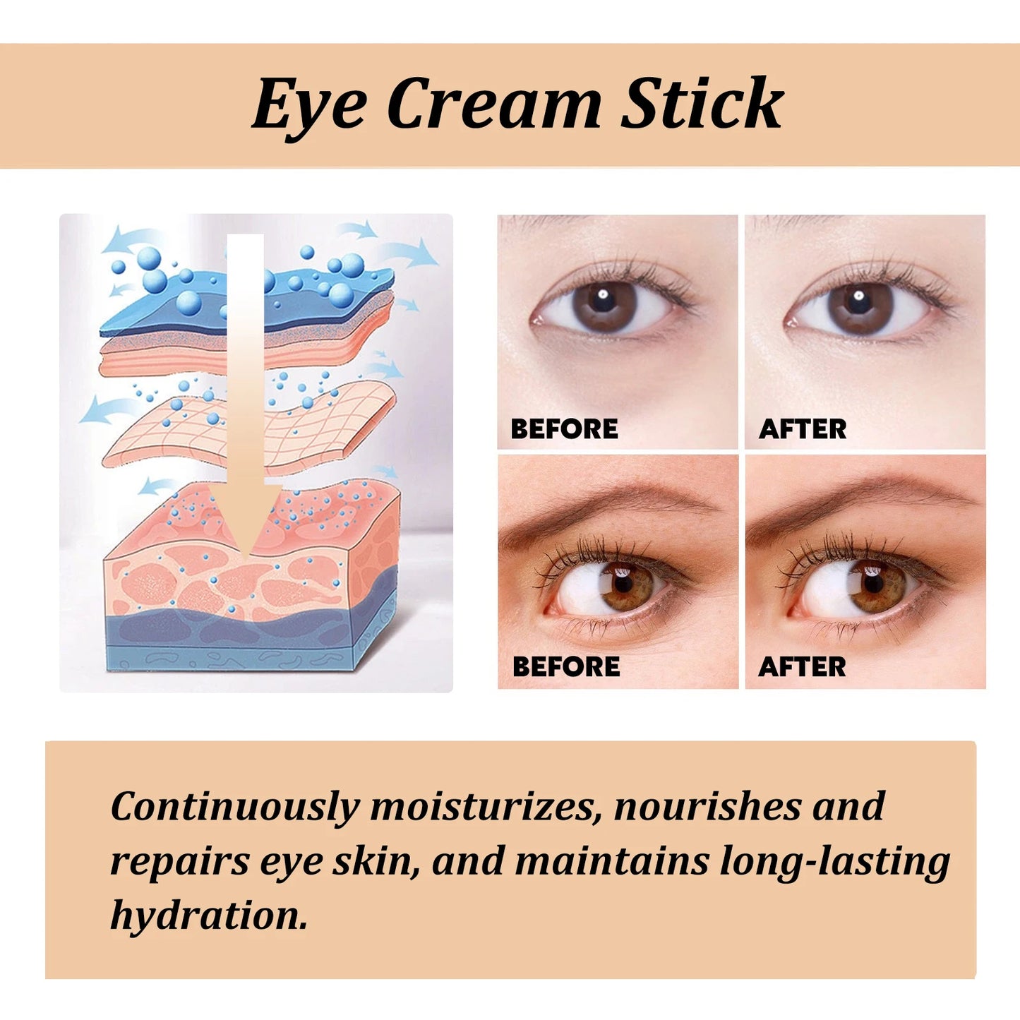 Stick contour des yeux à l'Escargot-Anti-Rides/Cernes