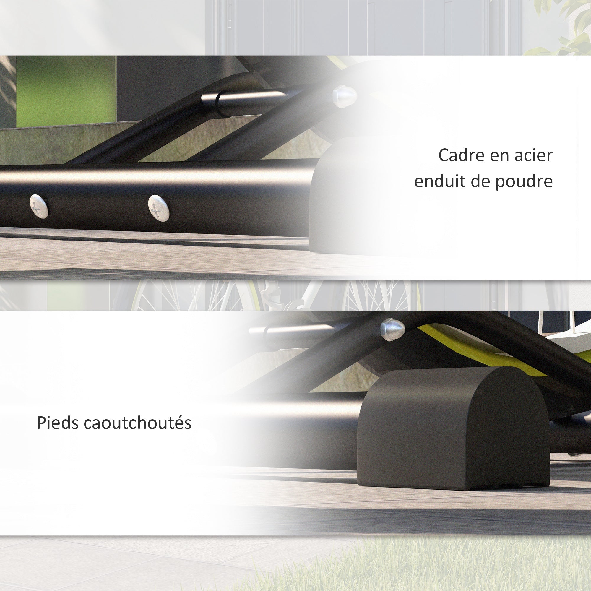 Porte-vélo autoportant idéal pour votre garage maison ou magasin de vélos pour les vélos 24 à 29" et vélo 700 c