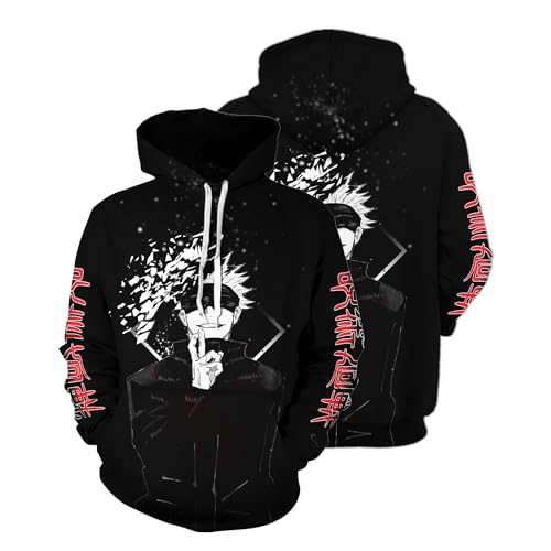 Jujutsu Kaisen Satoru Gojo Black & White Style Hoodie