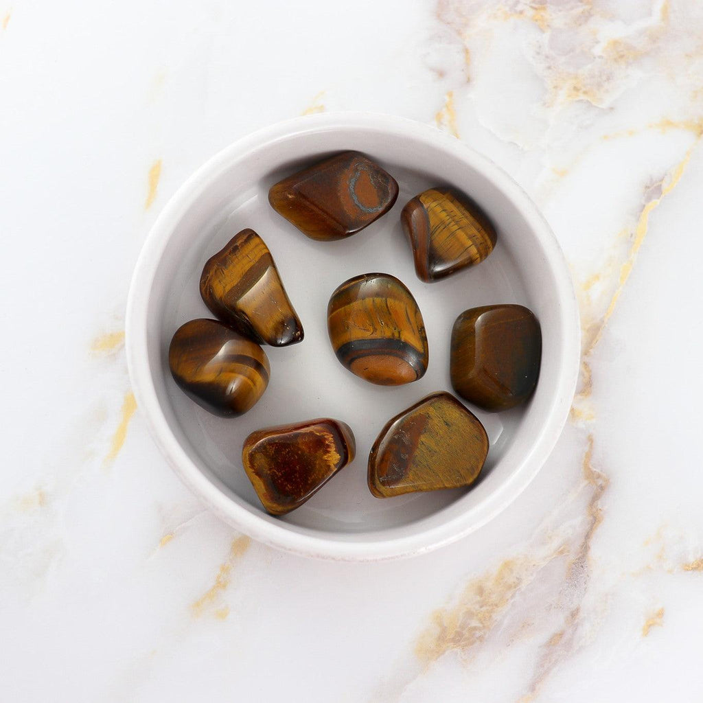 Tiger eye rolled stone